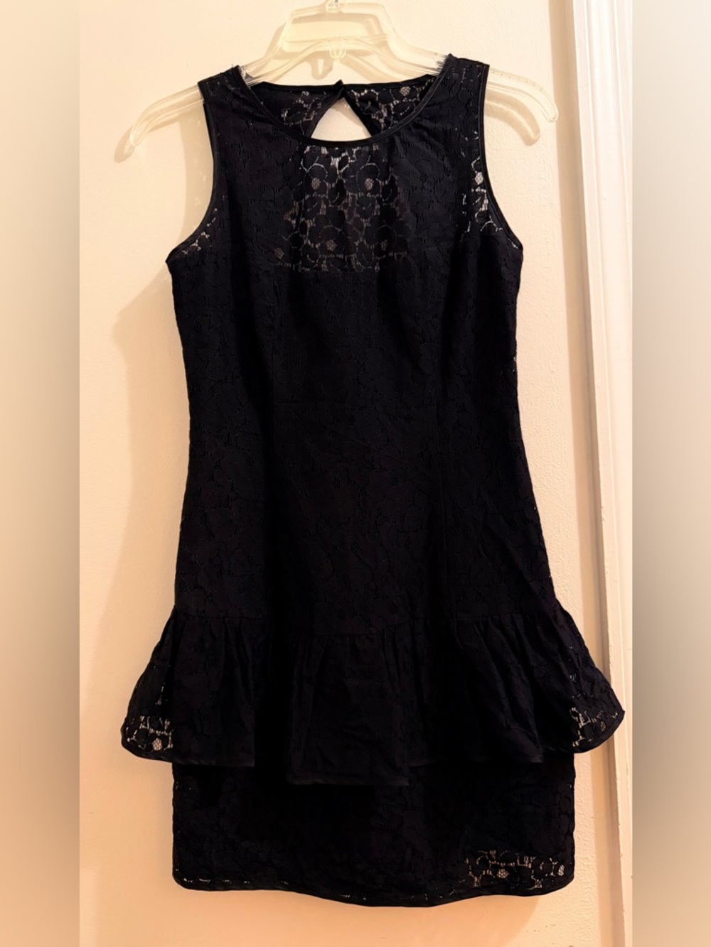 Mango Black Lace Mini Dress